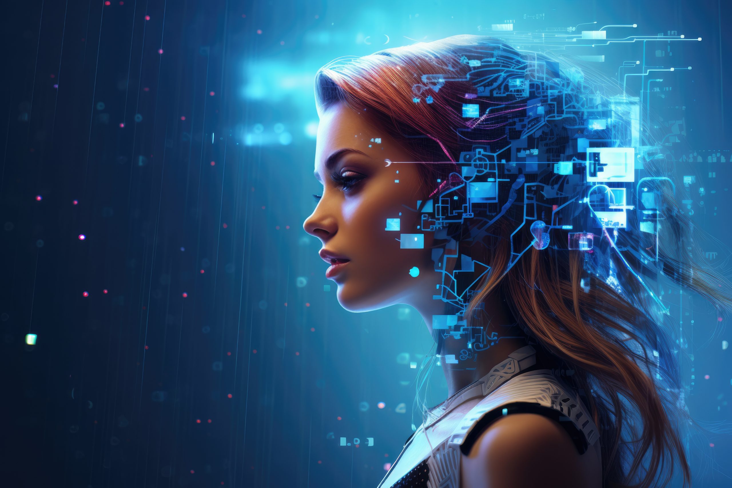 Neural-network-AI-supercomputer-as-a-beautiful-girl